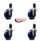 Service Caster 4'' Solid Poly Wheel Swivel 1-5/8'' Expanding Stem Caster Set, 4PK SCC-EX20S414-SPUS-158-4 - alternate 2